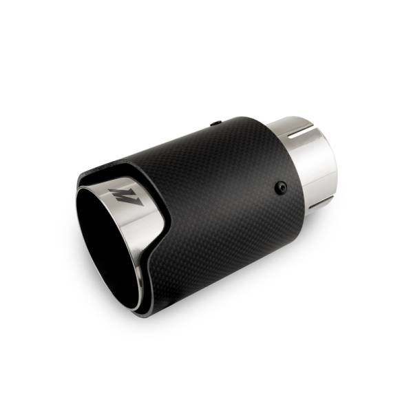 Mishimoto - Mishimoto Carbon Fiber Muffler Tip 2.5in Inlet 3.5in Outlet Polished - MMEXH-TIP-CF25P