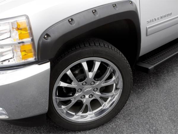 LUND - LUND 2017 Ford F-250 Super Duty RX-Rivet Style Smooth Elite Series Fender Flares - Black (2 Pc.) - RX129SA