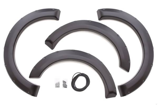 LUND - LUND 08-10 Ford F-250 Super Duty RX-Rivet Style Smooth Elite Series Fender Flares - Black (4 Pc.) - RX313S