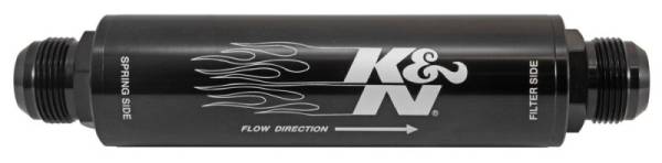 K&N Engineering - K&N Engineering 2in OD x 9in L 16AN 74 Micron In-Line Fuel/Oil FIlter - 81-1012