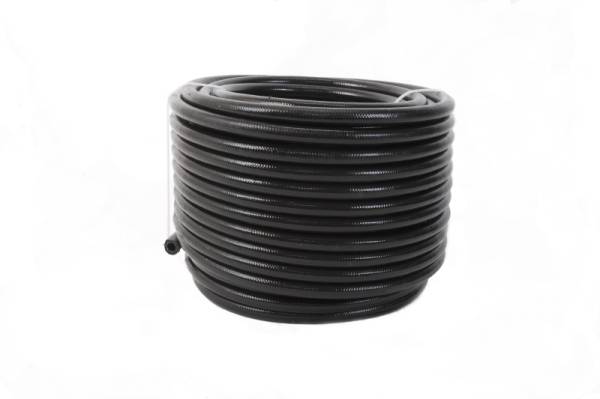 Aeromotive - Aeromotive PTFE SS Braided Fuel Hose - Black Jacketed - AN-06 x 12ft - 15323