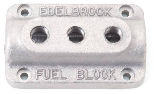 Edelbrock - Edelbrock Fuel Block Triple As Cast - 1285