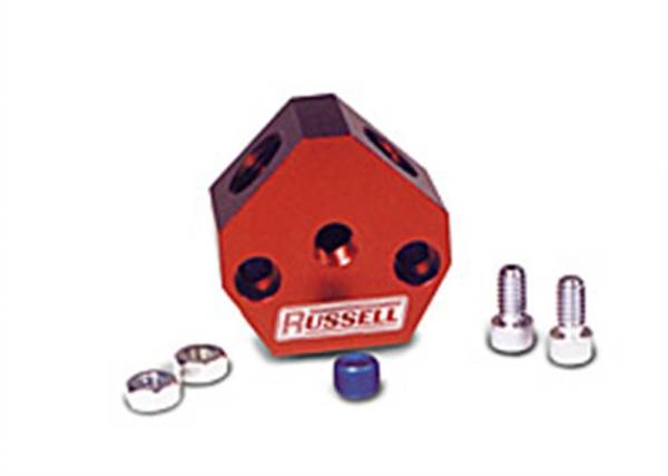 Russell - Russell Performance Billet Aluminum Y-Block w/ 3/8in inlet & outlet - 650370