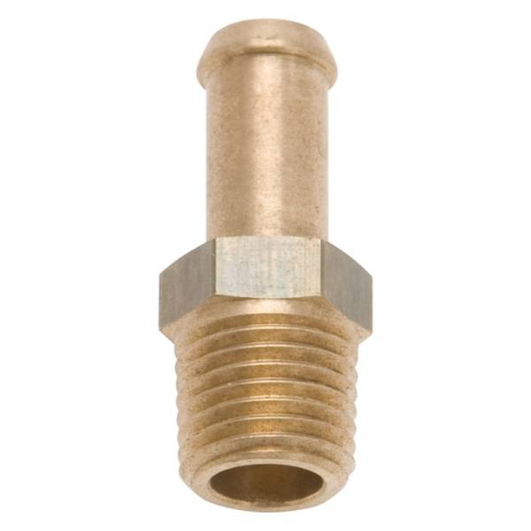 Edelbrock - Edelbrock Fitting 1/4-18 NPT X 3/8In Single Barb Brass - 8080