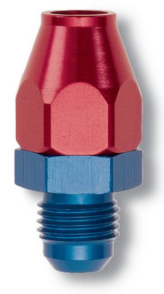 Russell - Russell Performance Red/Blue -6 AN Male 37 Degree to 3/8in Aluminum Tube - 639210