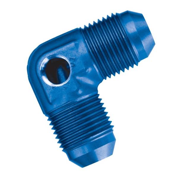 Russell - Russell Performance -8 AN Blue 90 Degree Fuel Pressure Adapter - 640790