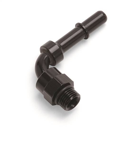 Russell - Russell Performance Adapter Fitting 3/8in SAE Quick Disconnect 90 DEG - Blk - 644053