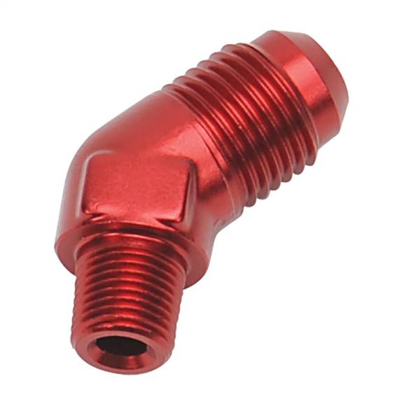 Russell - Russell Performance -6 AN MALE X 1/8in NPT MALE 45 DEG (Red) - 660104
