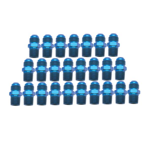 Russell - Russell Performance -4 AN to 1/8in NPT Straight Flare to Pipe (Blue) (25 pcs.) - 660428