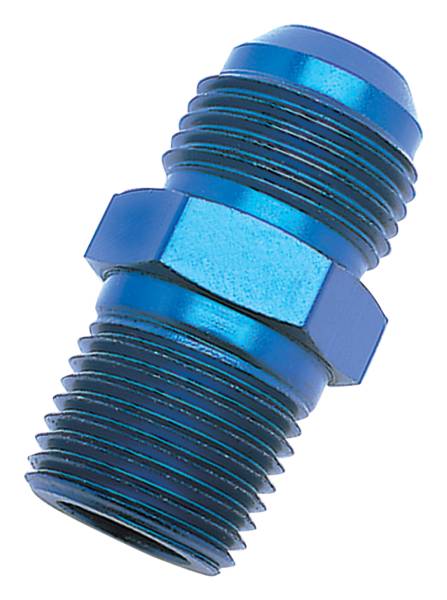 Russell - Russell Performance -4 AN to 1/4in NPT Straight Flare to Pipe (Blue) - 660430