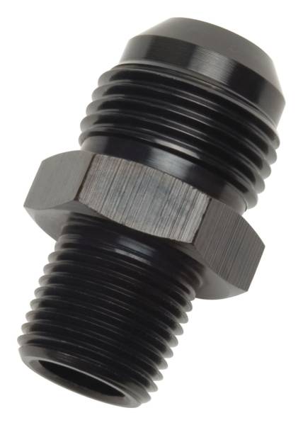 Russell - Russell Performance -10 AN to 1/2in NPT Straight Flare to Pipe (Black) - 660503