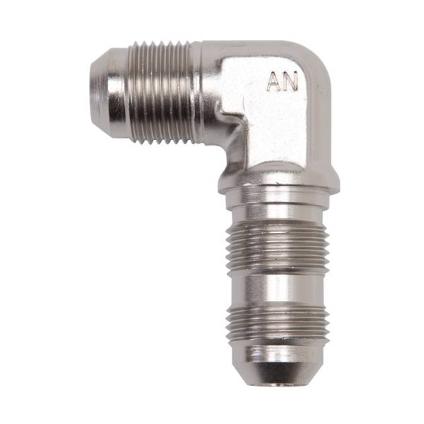 Russell - Russell Performance -3 AN 90 Degree Flare Bulkhead (Endura) - 661231