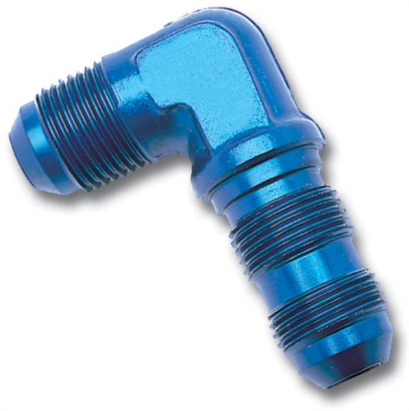 Russell - Russell Performance -10 AN 90 Degree Flare Bulkhead (Blue) - 661270