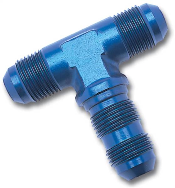 Russell - Russell Performance -10 AN Flare Bulkhead Tee Fitting (Blue) - 661340