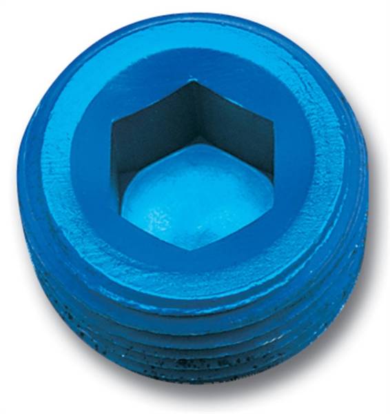 Russell - Russell Performance 1/4in Allen Socket Pipe Plug (Blue) - 662040