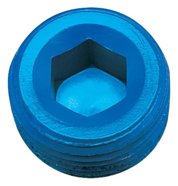 Russell - Russell Performance 1/2in Allen Socket Pipe Plug (Blue) - 662060