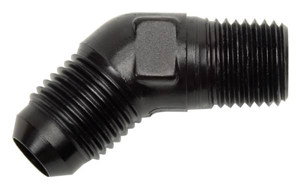Russell - Russell Performance -6 AN to 3/8in NPT 45 Degree Flare to Pipe Adapter - 662393