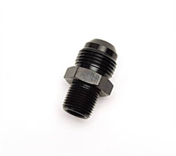 Russell - Russell Performance -10 AN to 3/8in NPT Straight Flare to Pipe (Black) - 670033