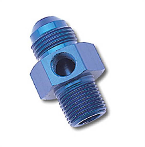 Russell - Russell Performance -6 AN Flare to 3/8in Pipe Pressure Adapter (Blue) - 670060