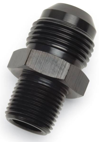 Russell - Russell Performance ADAPTER FITTING #6 AN MALE FLARE TO 1/2in NPT MALE BLK - 670153