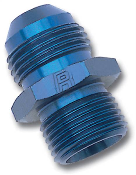 Russell - Russell Performance -4 AN Flare to 8mm x 1.5 Metric Thread Adapter (Blue) - 670390