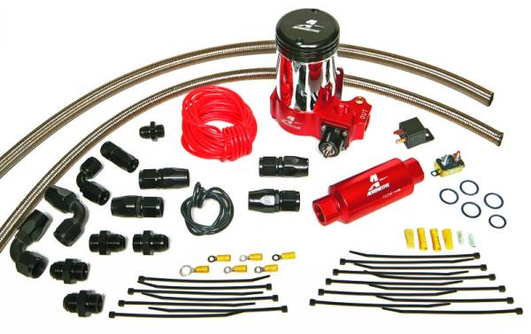 Aeromotive - Aeromotive A2000 Drag Race Pump Only Kit (Incl. Lines/Fittings/Hose Ends/11202 Pump) - 17202