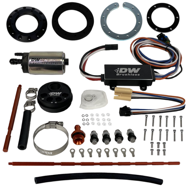 DeatschWerks - DeatschWerks Universal In-Tank Pump Mount w/ DW440 Brushless 415lph Fuel Pump & Controller - 9-441-C102-5008