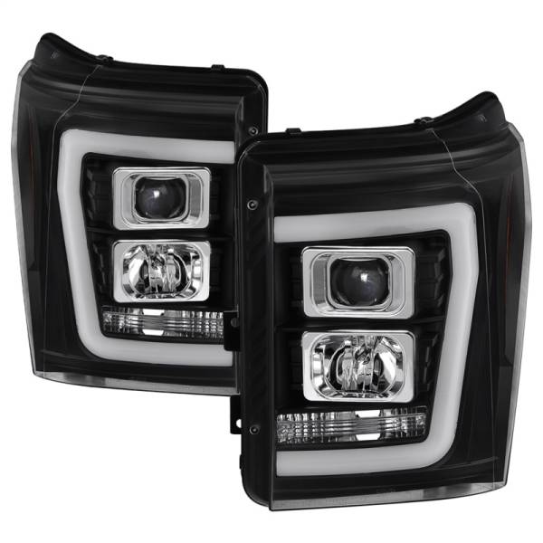 SPYDER - SPYDER Ford F-250/F-350/F450 Super Duty 11-16 V2 Projector Headlights - Black (PRO-YD-FS11V2-LB-BK) - 5084460