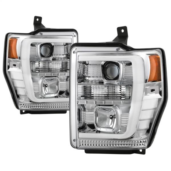 SPYDER - SPYDER Ford F-250/350/450 08-10 V2 High-Power LED Headlights-Switch Back-Chrome PRO-YD-FS08PL-SBLB-C - 5087744