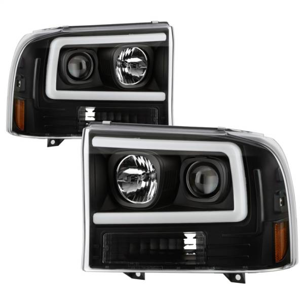 SPYDER - SPYDER Ford F-250 99-04/Excursion 00-04 1 Piece LED Headlights - Black PRO-YD-FF25099V2PL-BK - 5088062