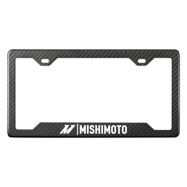 Mishimoto - Mishimoto Carbon Fiber License Plate Frame - Matte - MMPROMO-FRAME-CF-M
