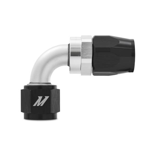 Mishimoto - Mishimoto Aluminum -6AN 90 Degree Fitting - Black - MMFT-SW-06-90