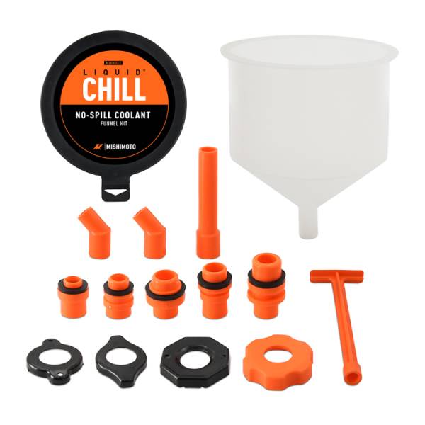 Mishimoto - Mishimoto No-Spill Coolant Funnel Kit 15pc Set - MMTL-NSF-15