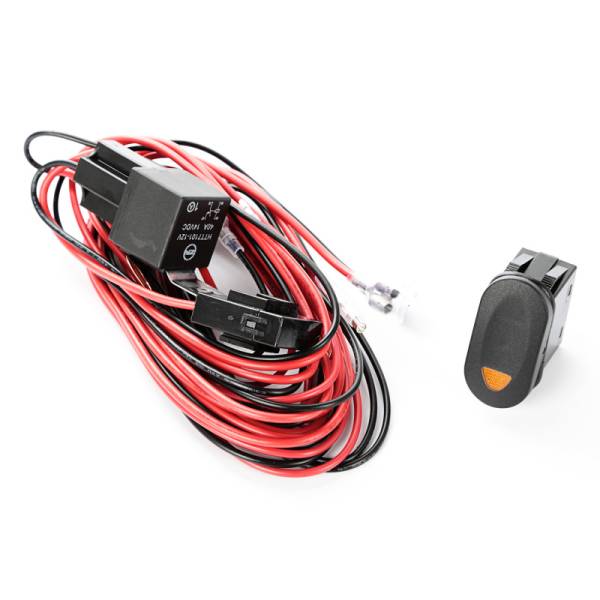 Rugged Ridge - Rugged Ridge Light Wiring Harness Kit 1 Light Amber Switch - 15210.74