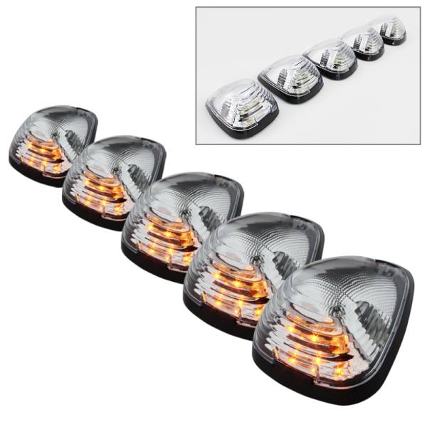 SPYDER - SPYDER Xtune Ford Super Duty F250-F550 99-15 Amber LED Cab Roof Lights Clear ACC-LED-FDSD99-CR-C - 9924583