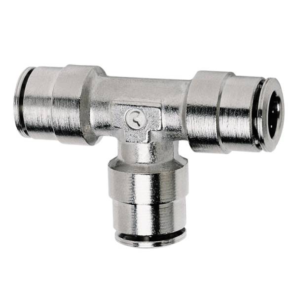 Firestone - Firestone Union Tee 1/4in. Nickel Push-Lock Air Fitting - Single (WR17603461) - 3461