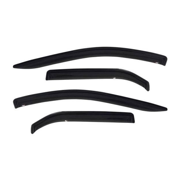 Westin - Westin 1999-2016 Ford Super Duty Ext Cab (All) Wade Slim Wind Deflector 4pc - Smoke - 72-37412