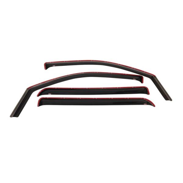 Westin - Westin 1999-2016 Ford Super Duty Crew Cab Wade In-Channel Wind Deflector 4pc - Smoke - 72-37479