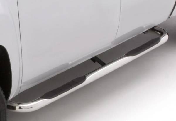 LUND - LUND 99-16 Ford F-250 Super Duty Std. Cab 3in. Round Bent SS Nerf Bars - Polished - 22647423