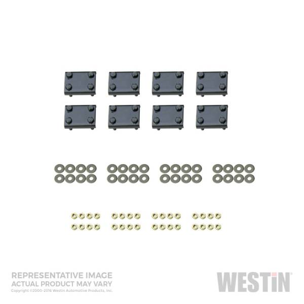 Westin - Westin 99-16 Ford F-250/350/450/550HD Reg/Supr Cab/Crew Premier Oval Nerf Step Bar Mount Kit - Blk - 22-1035