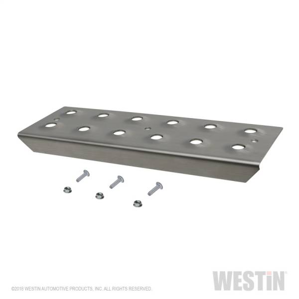 Westin - Westin 11in Step Plate w/screws (Set of 2)- Stainless Steel - 56-100011