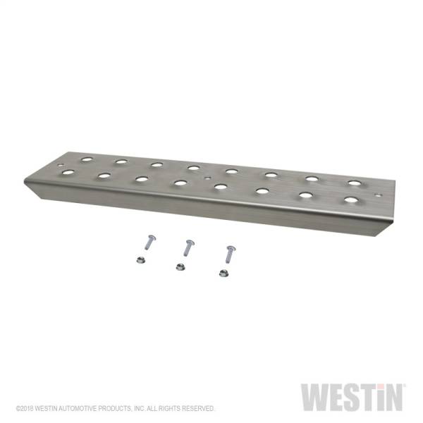 Westin - Westin 15in Step Plate w/screws (Set of 2)- Stainless Steel - 56-100015