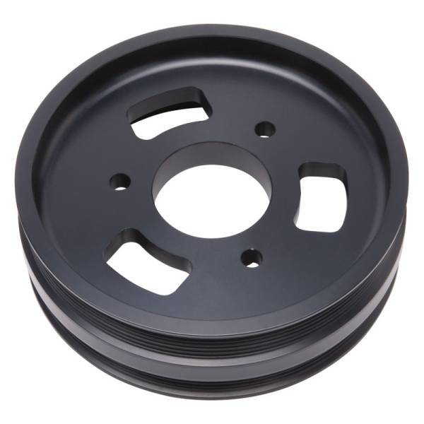 Edelbrock - Edelbrock Pulley Crank Drive Pulley Ls Dual Quad Truck Offset - 15818