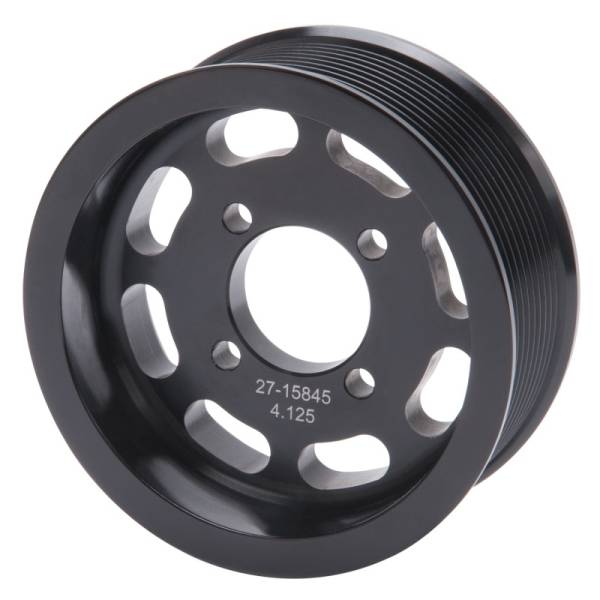 Edelbrock - Edelbrock Pulley Supercharger Enforcer 10 Rib 4 125In Black - 15845