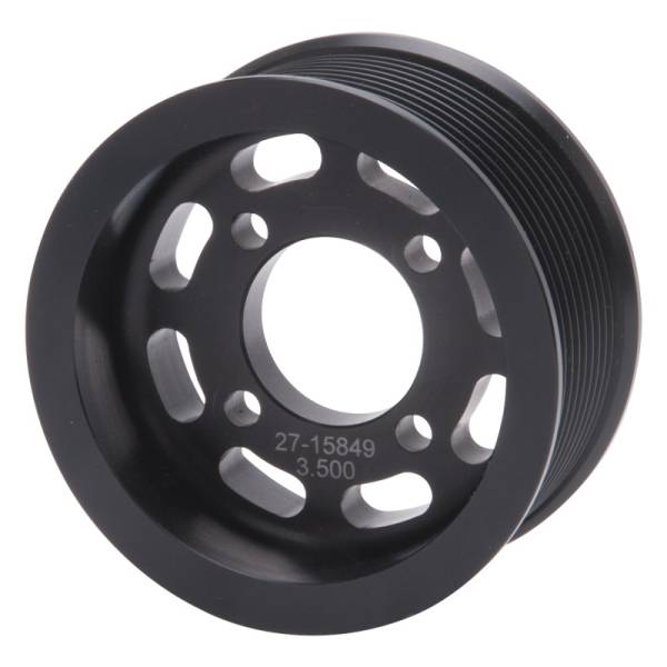 Edelbrock - Edelbrock Pulley Supercharger Enforcer 10 Rib 3 5In Black - 15849