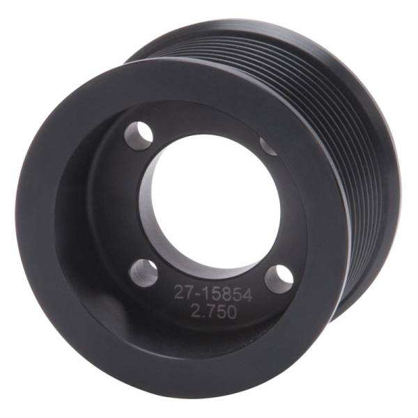 Edelbrock - Edelbrock Pulley Supercharger Enforcer 10 Rib 2 75In Black - 15854