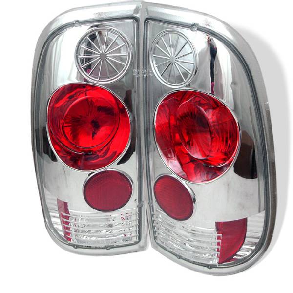 SPYDER - SPYDER Ford F150 side 97-03/F250/350/450/550 Super Duty 99-07 Euro Tail Lights Chrm ALT-YD-FF15097-C - 5003355