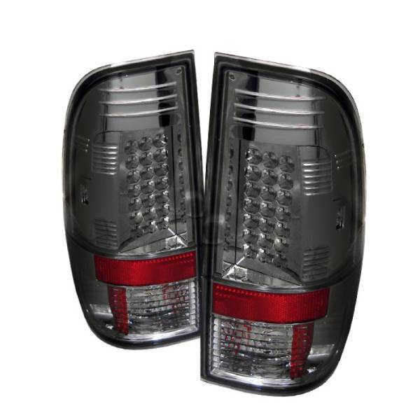 SPYDER - SPYDER Ford Super Duty 08-15 LED Tail Lights Smoke ALT-YD-FS07-LED-SM - 5003935