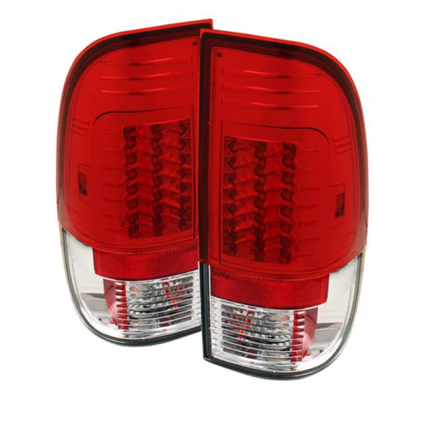 SPYDER - SPYDER Ford Super Duty 08-15 Version 2 LED Tail Lights Red Clear ALT-YD-FS07-LED-G2-RC - 5029195