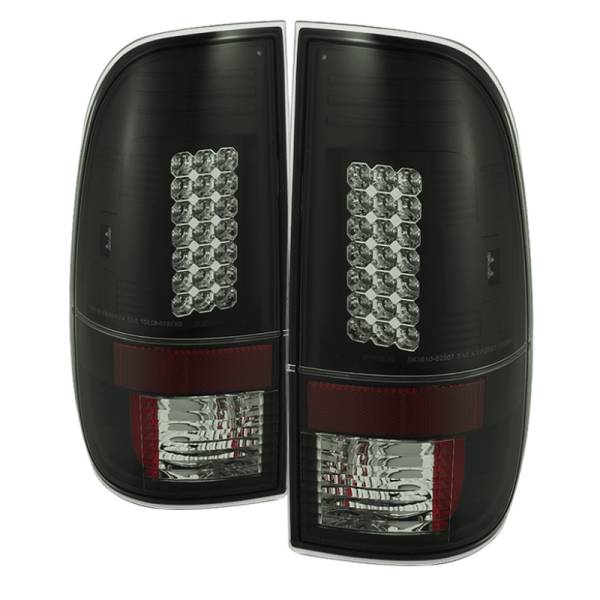 SPYDER - SPYDER Ford F150 side 97-03/F250 Super Duty 99-07 LED Tail Lights Blk Smke ALT-YD-FF15097-LED-BSM - 5078179